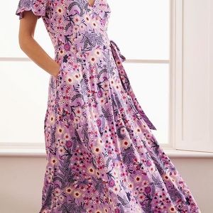 Beautiful Boden brand floral wrap dress